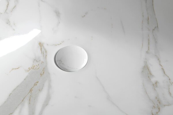 Sapho Sapho, chiuveta blat din ceramica DALMA 58,5x39 cm, imitatie piatra-carrara, MM217