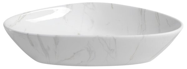 Sapho Sapho, chiuveta blat din ceramica DALMA 58,5x39 cm, imitatie piatra-carrara, MM217