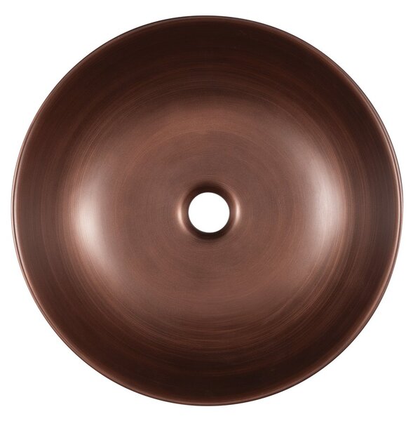 Sapho Sapho, chiuveta ceramica blat PRIORI, diametru 41,5 cm, cupru, PI040