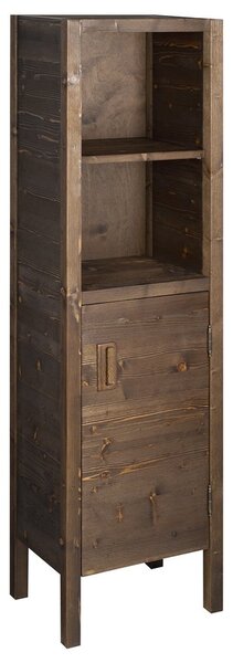 Sapho Sapho, dulap BRAND 2 sertare, usa sticla 40x140x30cm, real, molid vopsit, BA043S
