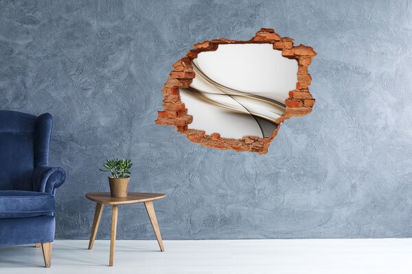 Fototapet 3D gaură în perete Spațiu abstract în spatele peretelui