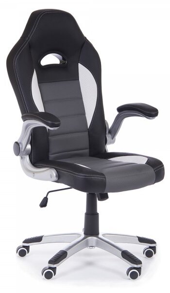 Fotoliu de birou Tech Plus, negru/gri