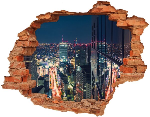 Autocolant de perete gaură 3D Tokyo, Japonia