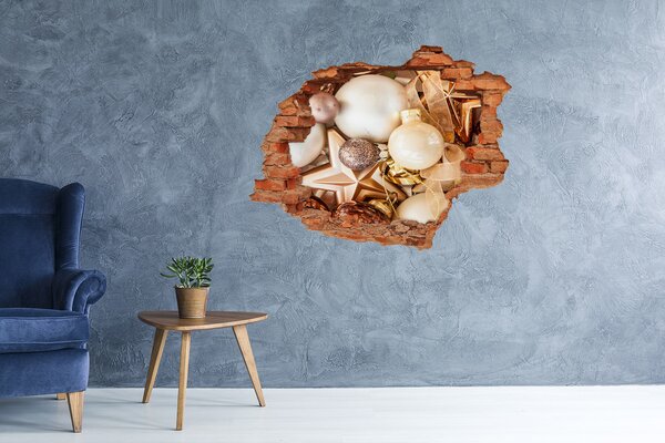 Autocolant gaură 3D Decorațiuni de Crăciun cu gaură în perete