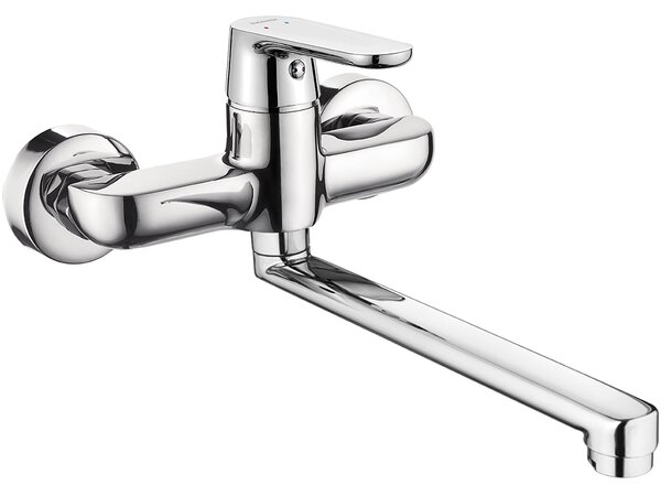 Kuchinox Dima, baterie pentru chiuvetă de perete, crom, LAV-BQD_080D