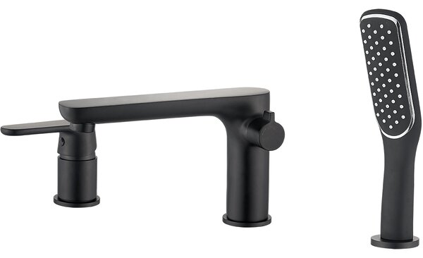 Kuchinox Dima, baterie baie cu 3 orificii, negru mat, LAV-BQD_713D