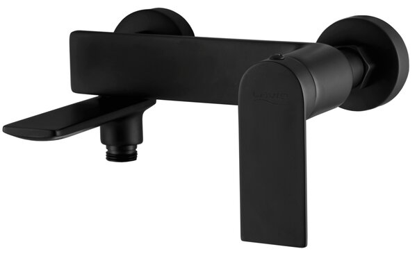 Gamma Faro, robinet pentru cada montat pe perete, negru mat, GMA-BFW-C