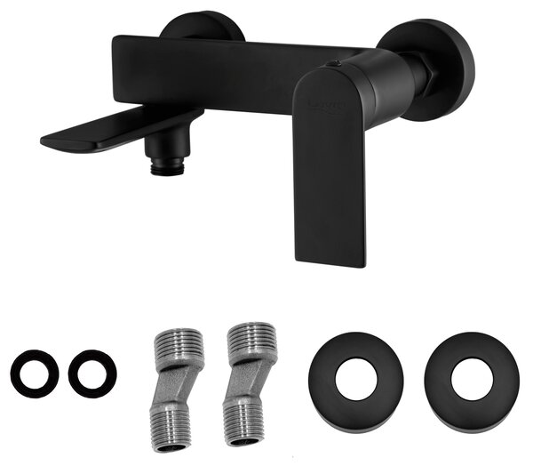 Gamma Faro, robinet pentru cada montat pe perete, negru mat, GMA-BFW-C