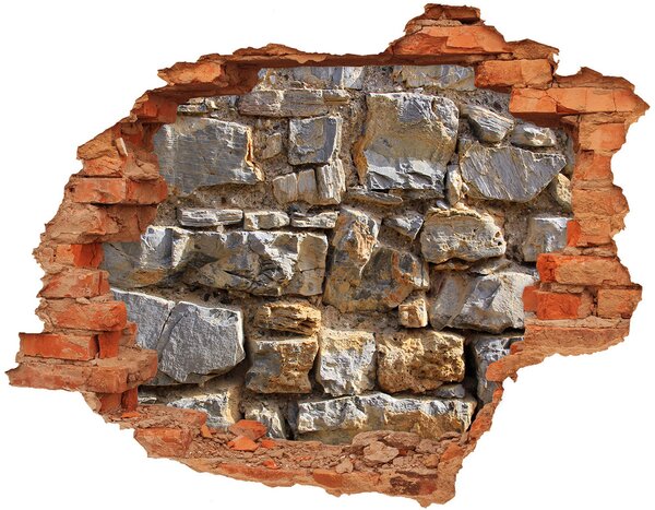 Autocolant un zid spart cu priveliște perete de piatra