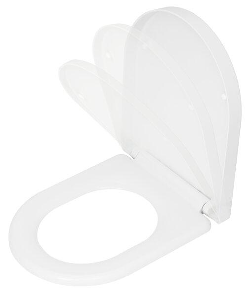 Gamma Sewilla D4, scaun toaleta 420x345mm, SoftClose, alb lucios, GMA-D4