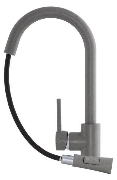 Gamma Taru N, baterie de chiuvetă înaltă cu gura de scurgere extrabilă cu 2 funcții, pete gri, GMA-BTN-G
