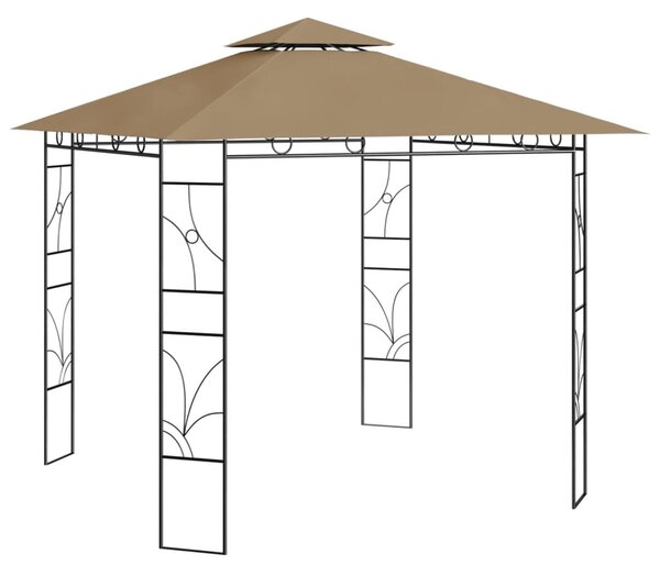 Pavilion, gri taupe, 3x3x2,7 m, 160 g/m²