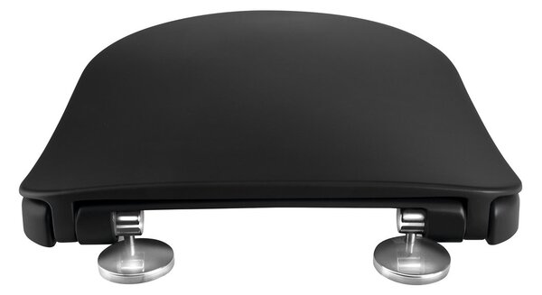 CREAVIT CRAVIT, scaun toaleta PAULA, SLIM, Soft Close, negru mat, KC0903.01.2100E