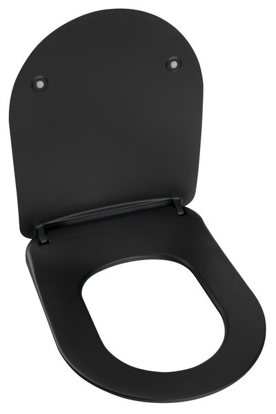CREAVIT CRAVIT, scaun toaleta PAULA, SLIM, Soft Close, negru mat, KC0903.01.2100E