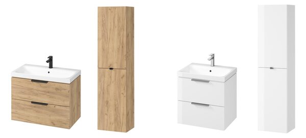 Cersanit Malika, mobilier lavoar suspendat 594x450x551 mm, stejar, S598-045-DSM