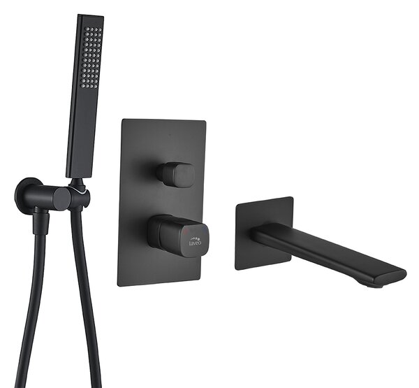 Laveo Tores, set de cada ascuns, negru mat, LAV-BVT_711P