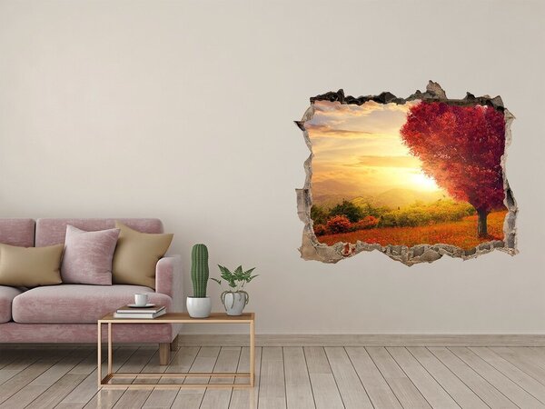 Fototapet 3D gaură în perete Toamna la munte
