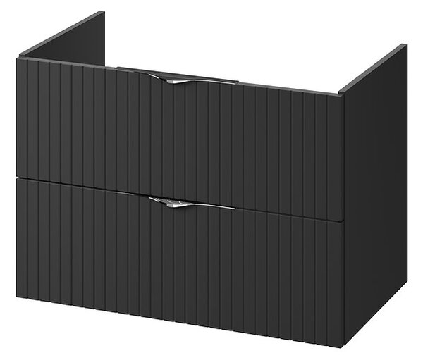 Cersanit Tirso, mobilier lavoar suspendat 794x447x572 mm, negru mat, S1017-011