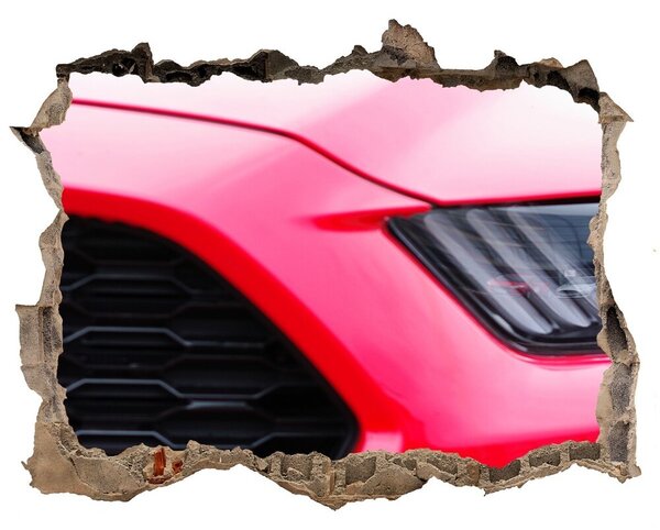 Autocolant autoadeziv gaură Mustang roșu