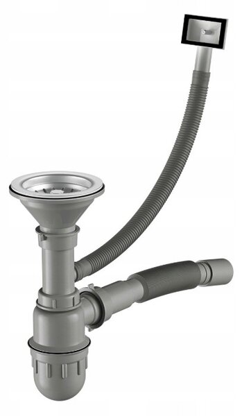 Chiuvetă Erga HD din oțel cu 1 compartiment 460x410x160 mm, suprafață MicroDekor, ERG-MLS-HD4641D