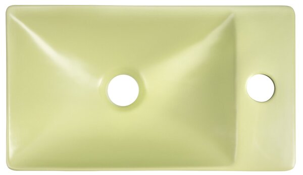 Sapho Sapho, lavoar ceramic MARGITHA 38x22cm, orificiu baterie dreapta, fistic, MGT38223