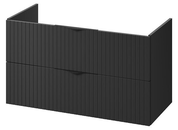 Cersanit Tirso, mobilier lavoar suspendat 994x447x572 mm, negru mat, S1017-012