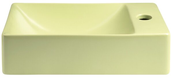 Sapho Sapho, lavoar ceramic MARGITHA 38x22cm, orificiu baterie dreapta, fistic, MGT38223