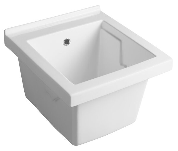 Aqualine Aqualine, Chiuveta ceramica, 45x50cm, cu preaplin, WH118