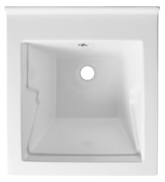 Aqualine Aqualine, Chiuveta ceramica, 45x50cm, cu preaplin, WH118