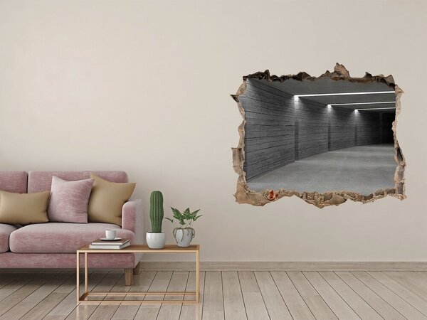 Fototapet 3D gaură în perete Interiorul unui depozit modern