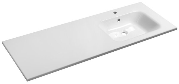 Sapho Sapho, chiuveta ARECA 141x51,5cm, marmura turnata, autentica, alb, AC141R