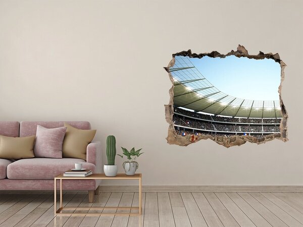 Autocolant 3D gaura cu priveliște Un stadion plin de emoții