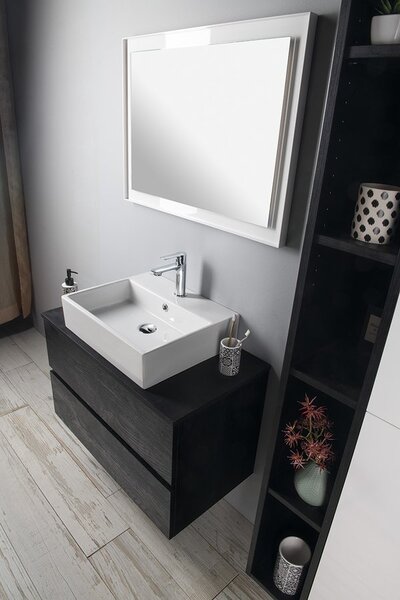 Sapho Sapho, Mobilier lavoar ODETTA 82x50x43.5cm, stejar negru, DT085-1818