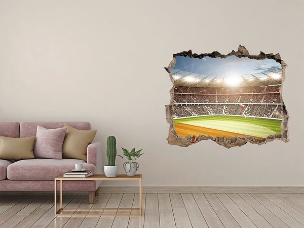 Autocolant de perete gaură 3D Stadionul în acțiune