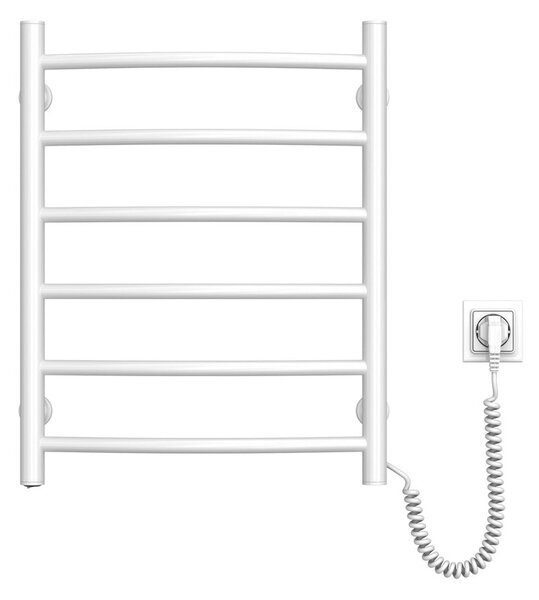 Aqualine Aqualine, suport electric pentru prosoape SUPE, 480x600mm, 148W, alb, SU148