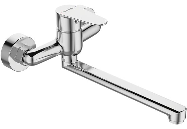 Kuchinox Fresno, baterie chiuvetă de perete L-272, 150 mm, cromată, LAV-BQF_080D