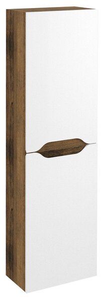 Sapho Sapho, Dulap WAVE înalt 40x140x20cm, stânga/dreapta, alb/stejar Collingwood, WA250-3019