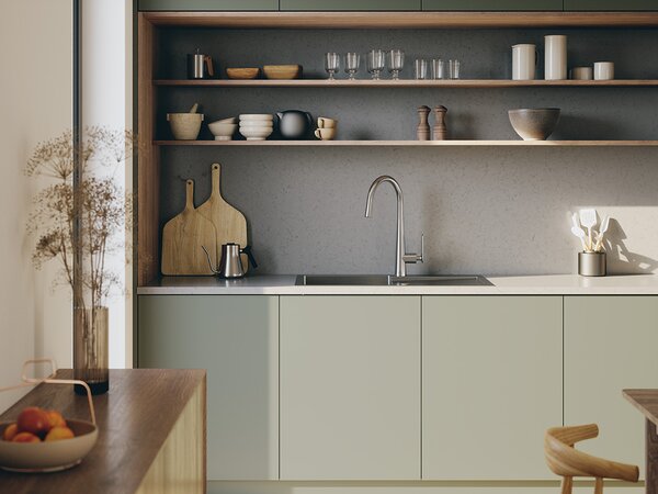 Laveo Marmara, chiuvetă din oțel inoxidabil cu 1 compartiment 760x440x200mm, oțel, LAV-SAM_011T