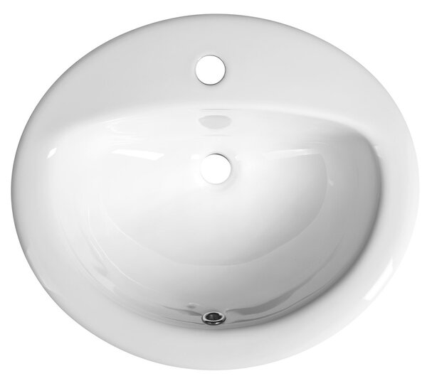 Aqualine Chiuvetă ceramică sub blat Aqualine, 52x45cm, albă, 55227