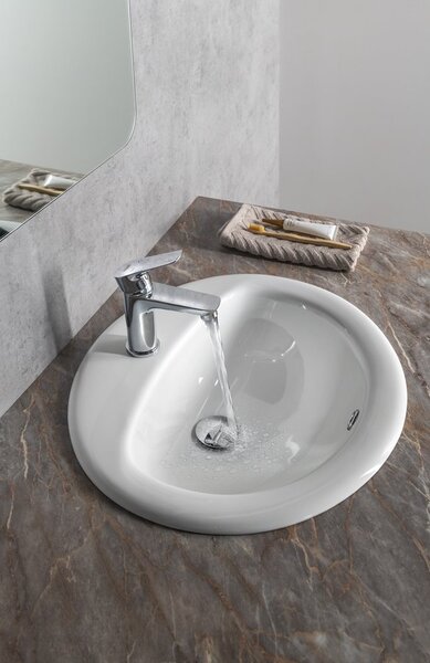 Aqualine Chiuvetă ceramică sub blat Aqualine, 52x45cm, albă, 55227