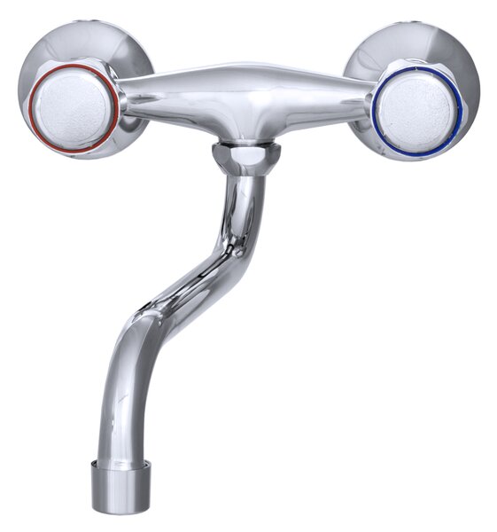 Gamma Clasic S, baterie chiuvetă de perete 150 mm, cromată, GMA-BCCS-S-CH