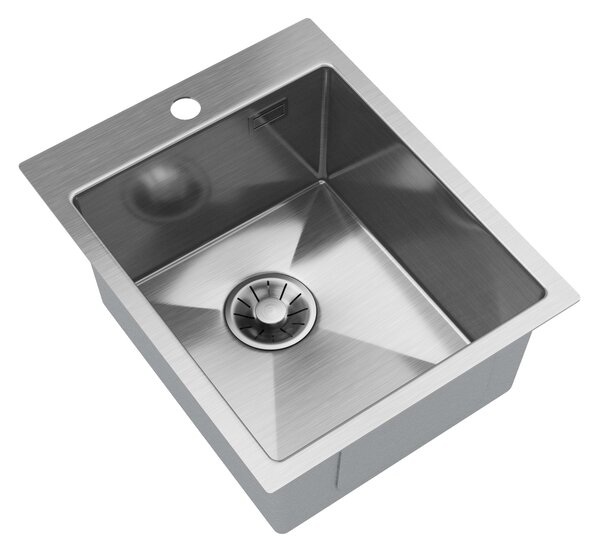 Gamma Chiuvetă Gamma, din oțel inoxidabil cu 1 compartiment, 400x500x210 mm, oțel, GMA-S4050-CH