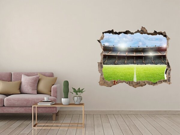 Autocolant autoadeziv gaură Stadionul de fotbal din spatele zidului