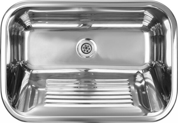 Kuchinox CHIOS, chiuvetă din oțel inoxidabil 650x450x220, oțel inoxidabil lustruit, LAV-SKN_090V