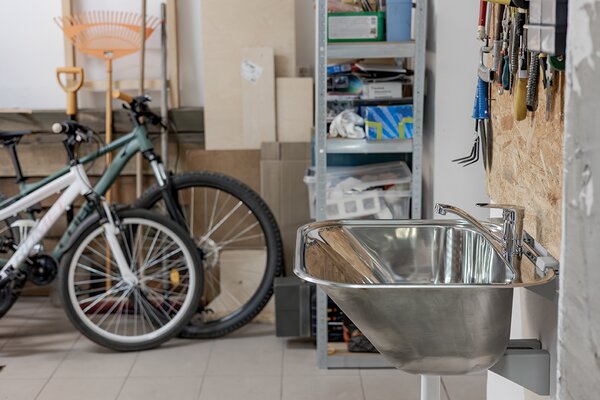 Kuchinox CHIOS, chiuvetă din oțel inoxidabil 450×450×200 mm, oțel inoxidabil lustruit, LAV-SKN_090A