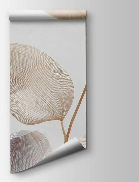 Fototapet Frunze delicate în culori delicate, Fototapet flori, Fototapet populare, w04503 - Tapeko.ro