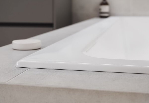 Cada Cersanit Crea Slim acrilic 180x80cm + picioare, alb, S301-227