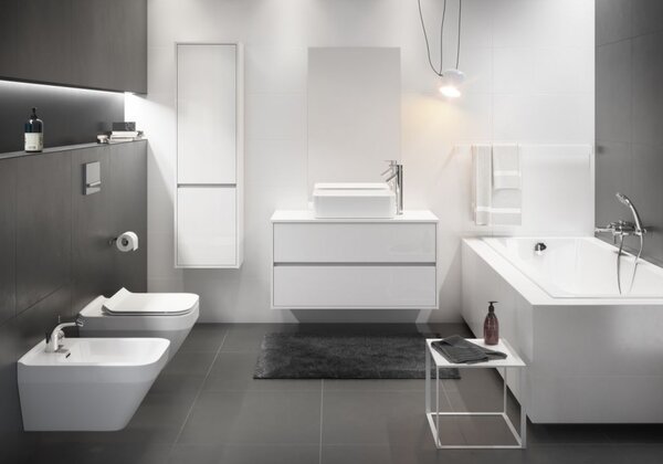 Cada Cersanit Crea Slim acrilic 180x80cm + picioare, alb, S301-227