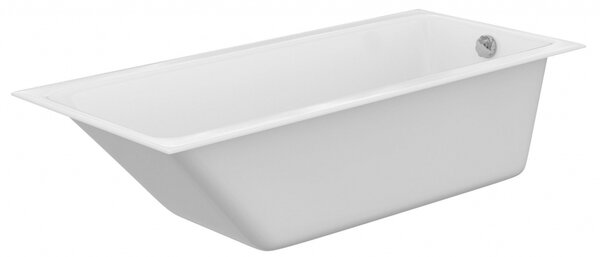 Cada Cersanit Crea Slim acrilic 180x80cm + picioare, alb, S301-227