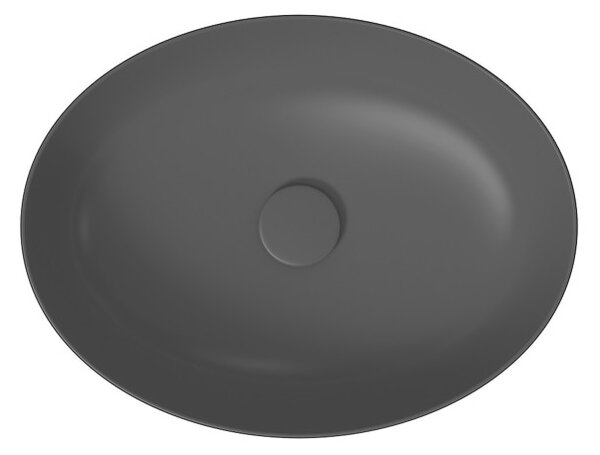 Cersanit Larga, chiuveta blat 50x38 cm, antracit mat, K677-014